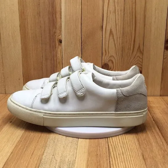 Tory Burch Sport Shoes Women Sz 8 Leather White Straps Sneaker Athletic 0565 - Picture 5 of 13